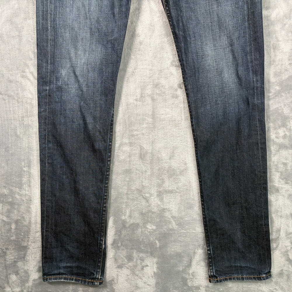 Rag & Bone Fit 2 Slim Jeans Mens 32x32 Skinny Slim Dark Blue Denim Button Fly - Picture 4 of 12